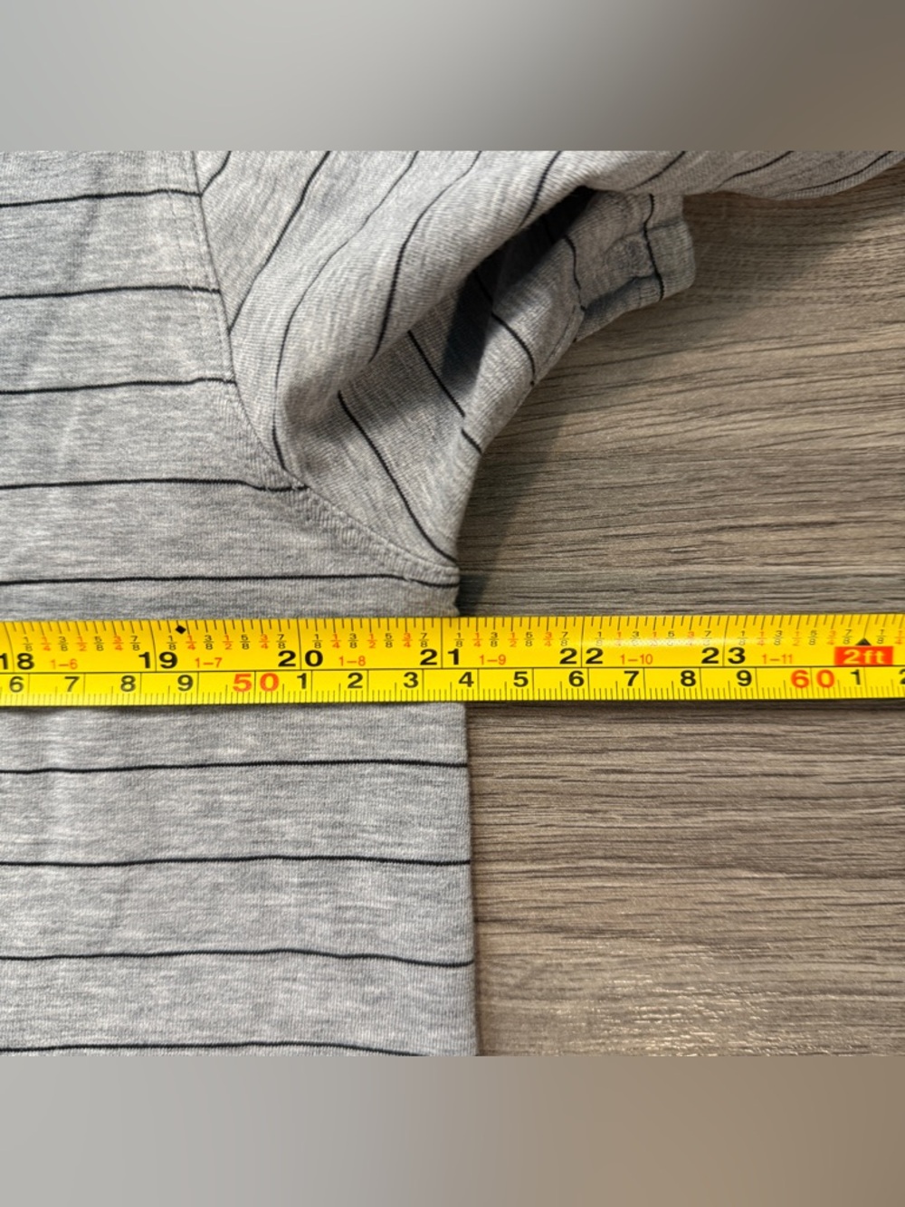 Lululemon Women's All Yours Tee - Black/Grey Stripe - Picture 5 of 6